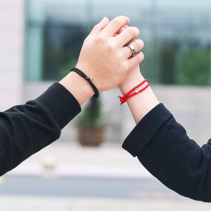 2Pcs Love Magnetic Couple String Strength Bracelet - image 7