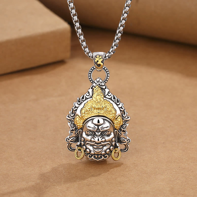 Buddha Stones Yellow God of Wealth Amulet Copper Luck Necklace Pendant - Yellow God Of Wealth&Chain - image 7