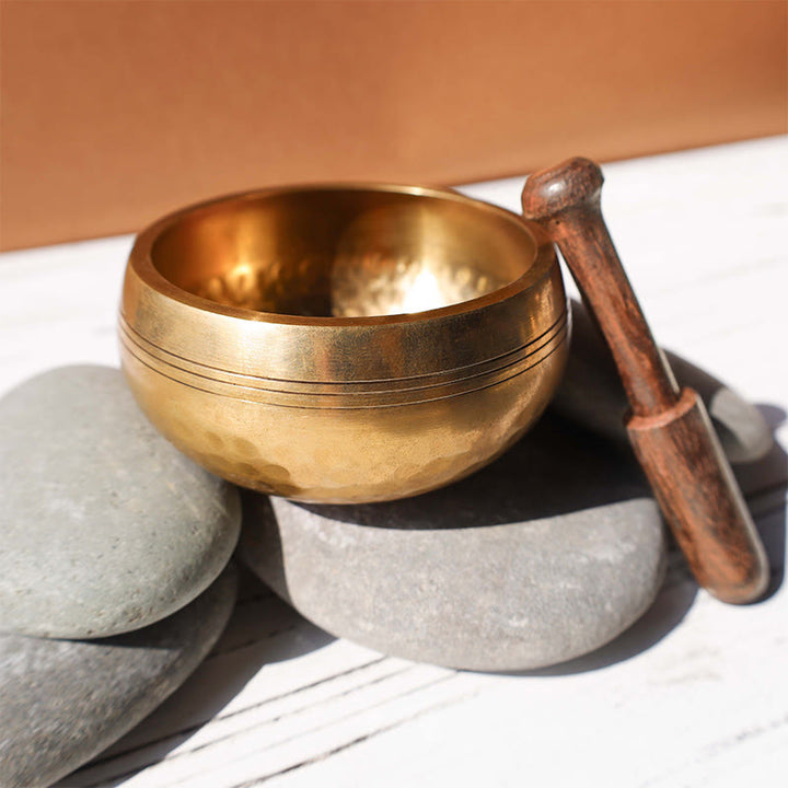 Tibetan Meditation Sound Bowl Handcrafted for Healing and Mindfulness Singing Bowl Set - image 5