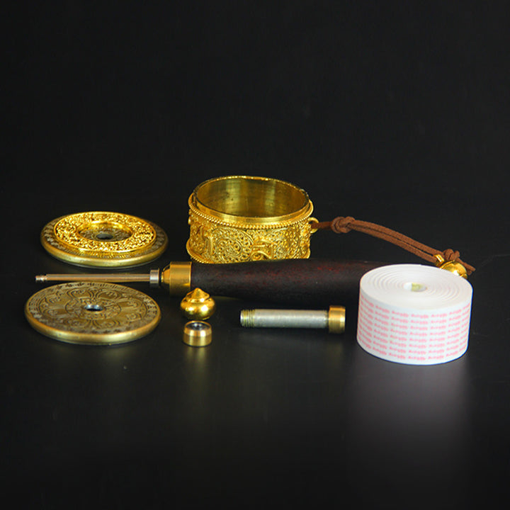 Tibetan Lucky Prayer Wheel Six True Words Decoration - image 8