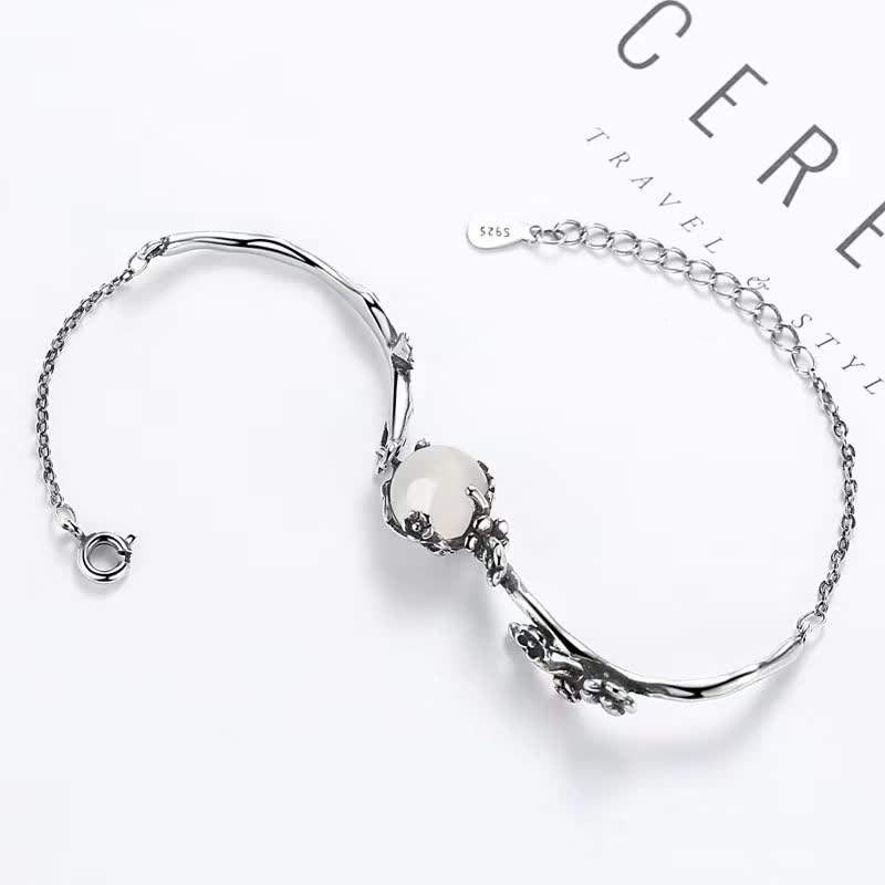 Buddha Stones Plum Blossom Chalcedony Positive Bracelet - image 10