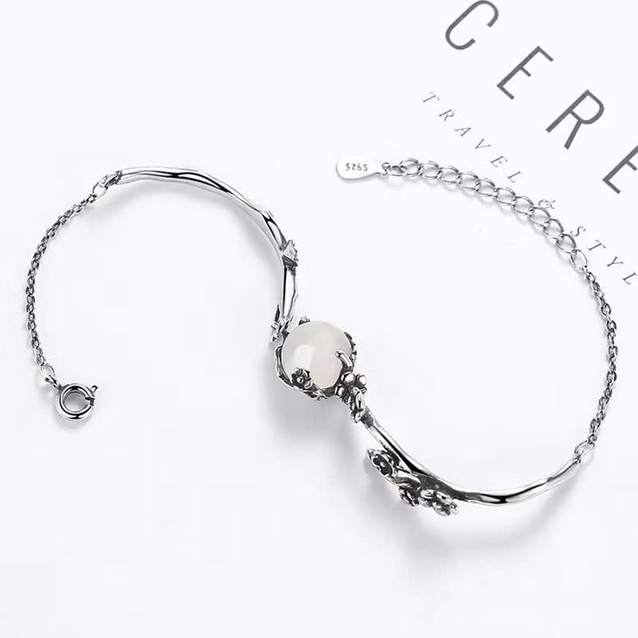 Buddha Stones Plum Blossom Chalcedony Positive Bracelet - image 10