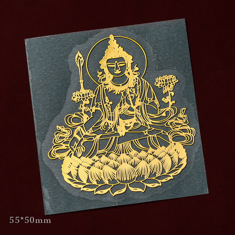 12 Chinese Zodiac Blessing Wealth Fortune Phone Sticker - Rabbit-Manjushri Bodhisattva - Small - image 8