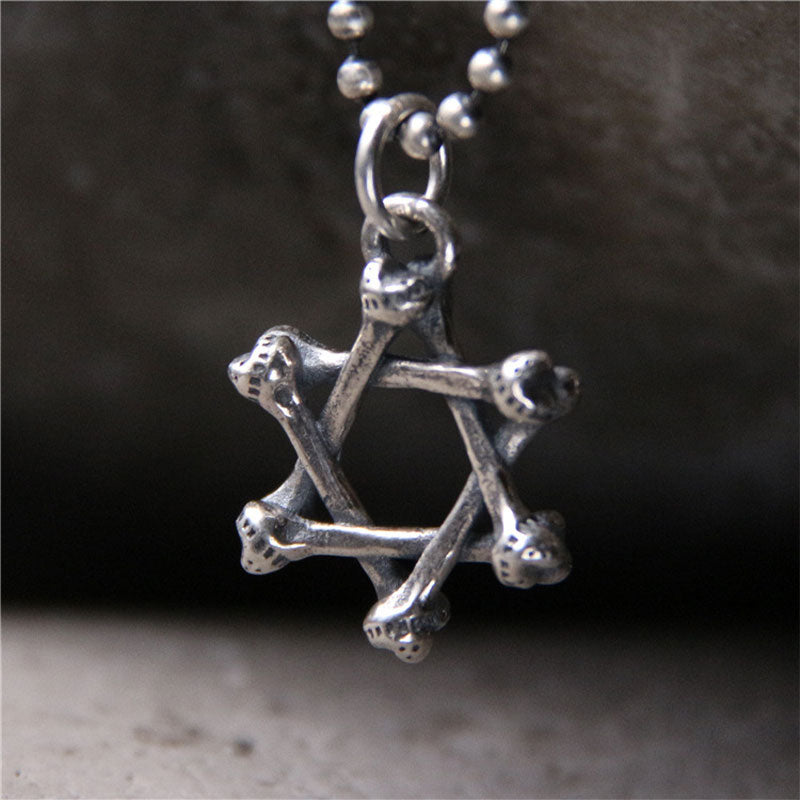 925 Sterling Silver Star of David Hope Protection Necklace - Large - image 0