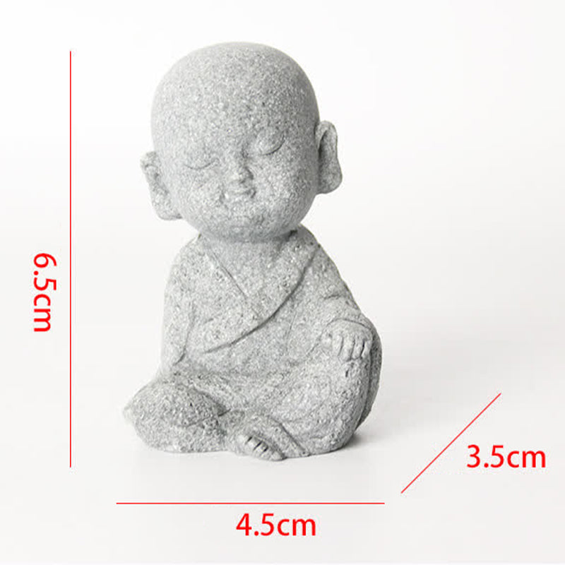 Buddha Stones Meditation Prayer Buddha Statue Compassion Home Decoration - 4.5*3.5*6.5cm - image 4