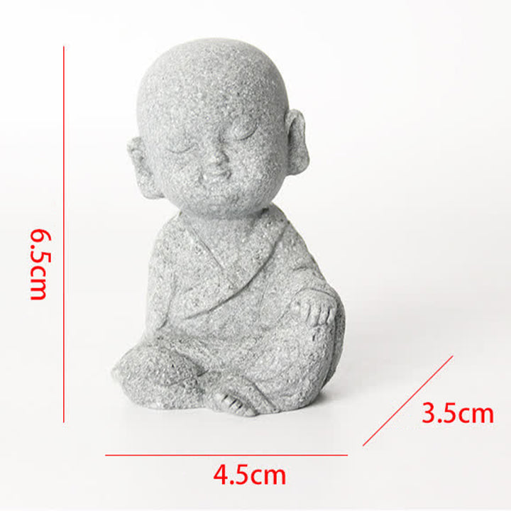 Buddha Stones Meditation Prayer Buddha Statue Compassion Home Decoration - 4.5*3.5*6.5cm - image 4