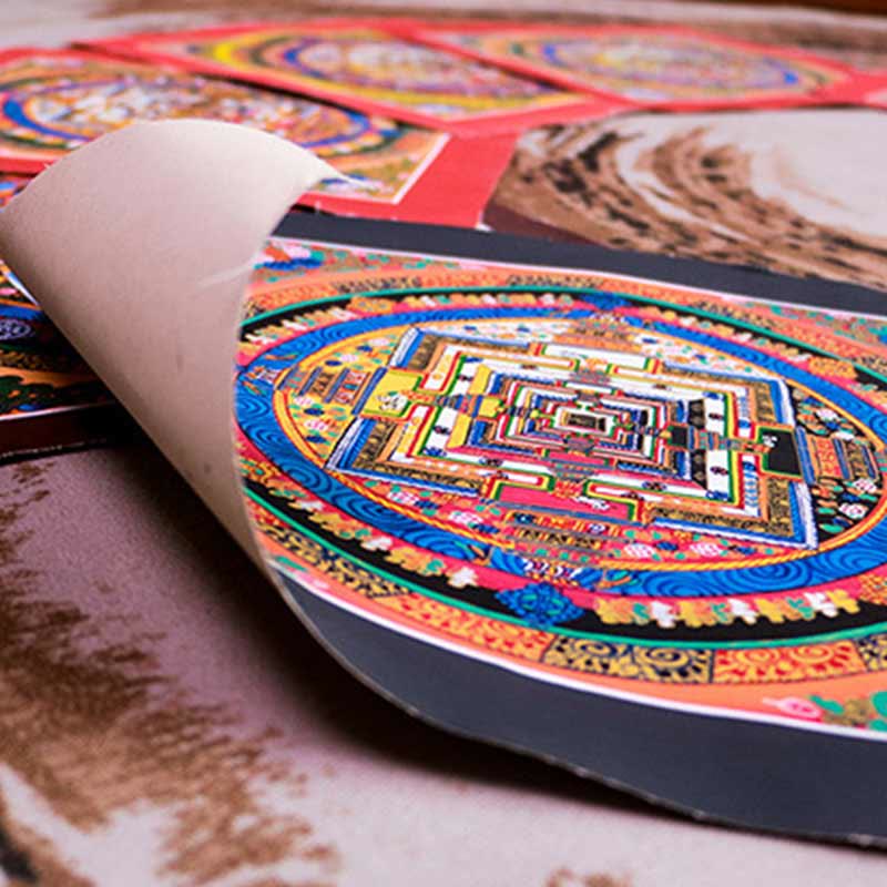 Buddha Stones Tibetan Handmade Thangka Mandala Painting Blind Box Random Color Pattern - image 6