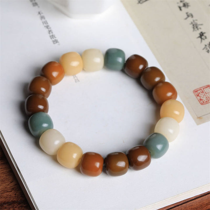 Buddha Stones Multicolored Bodhi Seed Keep Away Evil Spirits Bracelet - image 2