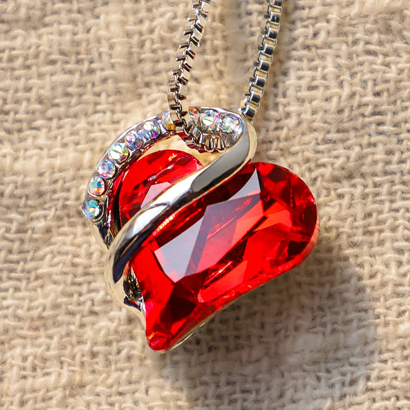 Buddha Stones Love Heart Birthstone Healing Energy Necklace Pendant - image 1