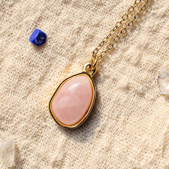 Buddha Stones Natural Green Aventurine Amethyst Rose Quartz Blessing Necklace Pendant - image 13
