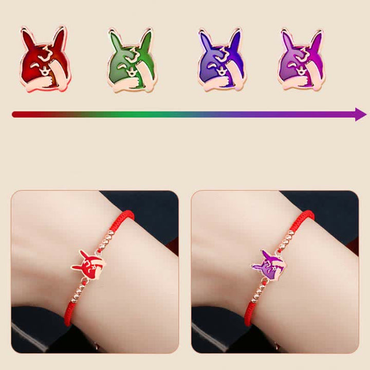 Buddha Stones 925 Sterling Silver Chinese Zodiac Luck Faith Discolor Red String Bracelet - image 21