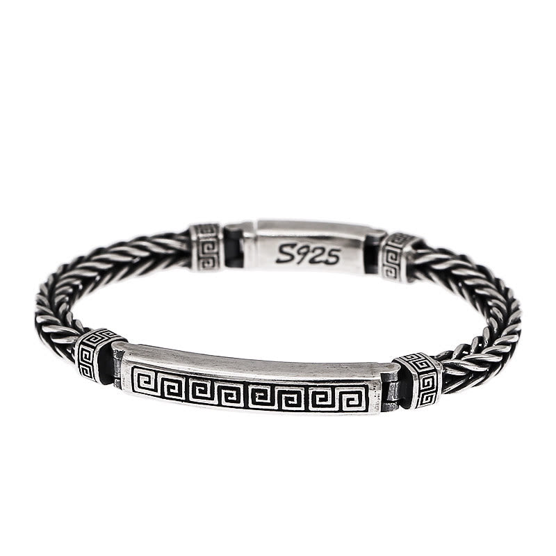 Buddha Stones Swastika Pattern Engraved Luck Bracelet - image 1