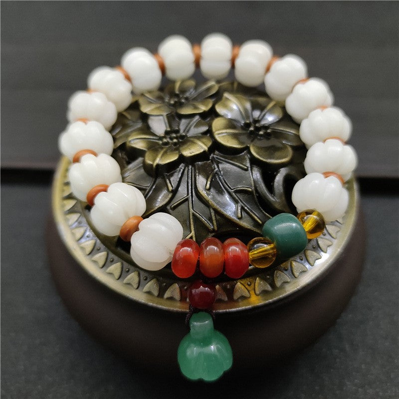 Natural Bodhi Seed Agate Bodhi Harmony Bracelet - Bodhi Seed - image 0