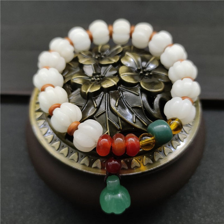 Natural Bodhi Seed Agate Bodhi Harmony Bracelet - Bodhi Seed - image 0
