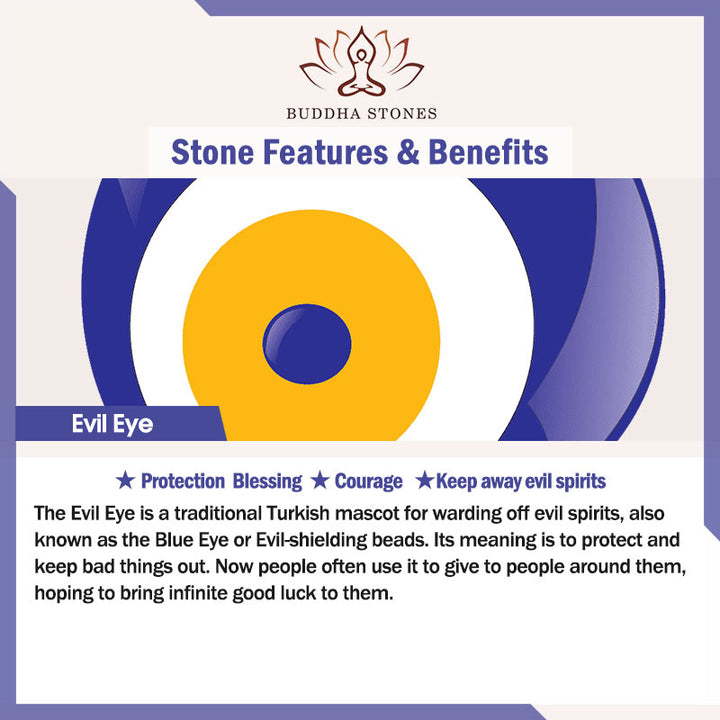 Buddha Stones Evil Eye Protection Healing Bracelet - image 15