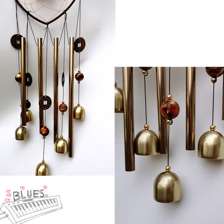 Buddha Stones Dream Catchers Love Elephant Boat Wall Hanging Chime Bell Handmade Home Decoration - image 10