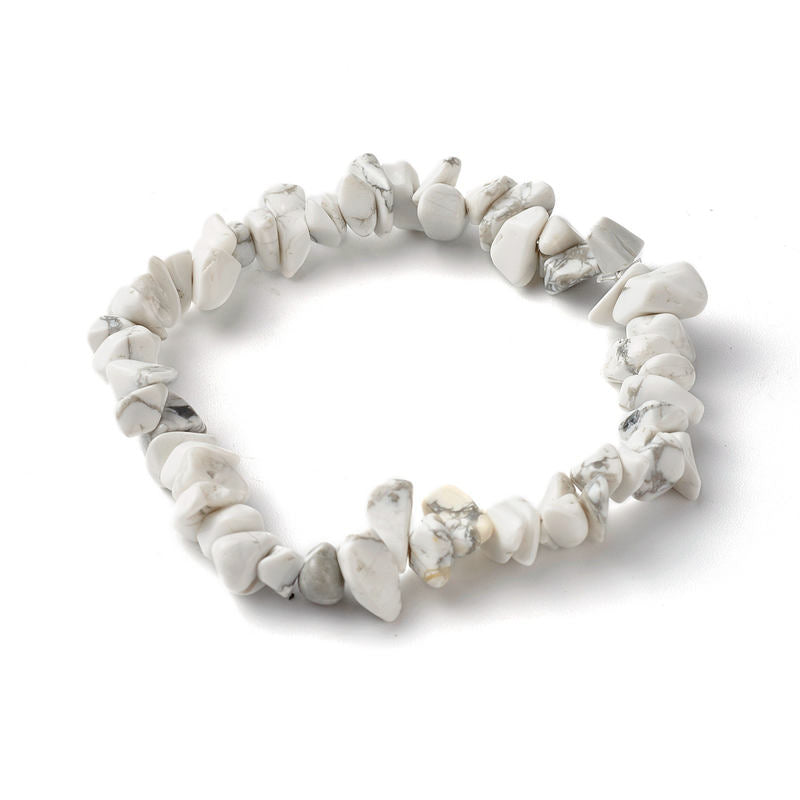 Buddha Stones Amethyst Lazurite Various Crystal Stone Healing Positive Bracelet - White Turquoise - image 16