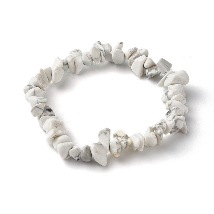Buddha Stones Amethyst Lazurite Various Crystal Stone Healing Positive Bracelet - White Turquoise - image 16