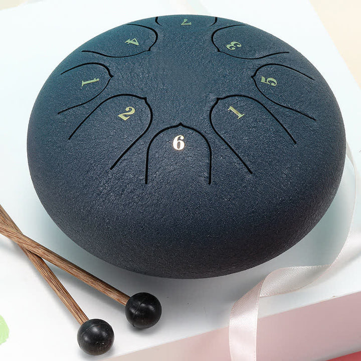 Steel Tongue Drum Sound Healing Meditation Yoga Drum Kit - DimGray - image 9