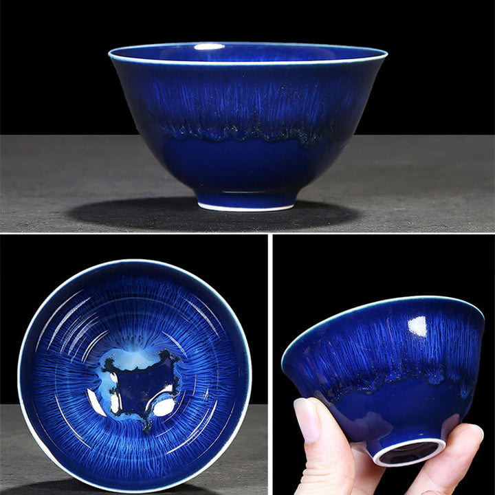 Buddha Stones Chinese Jianzhan Glaze Kiln Change Ceramic Teacup Tenmoku Kung Fu Tea Cup - image 9
