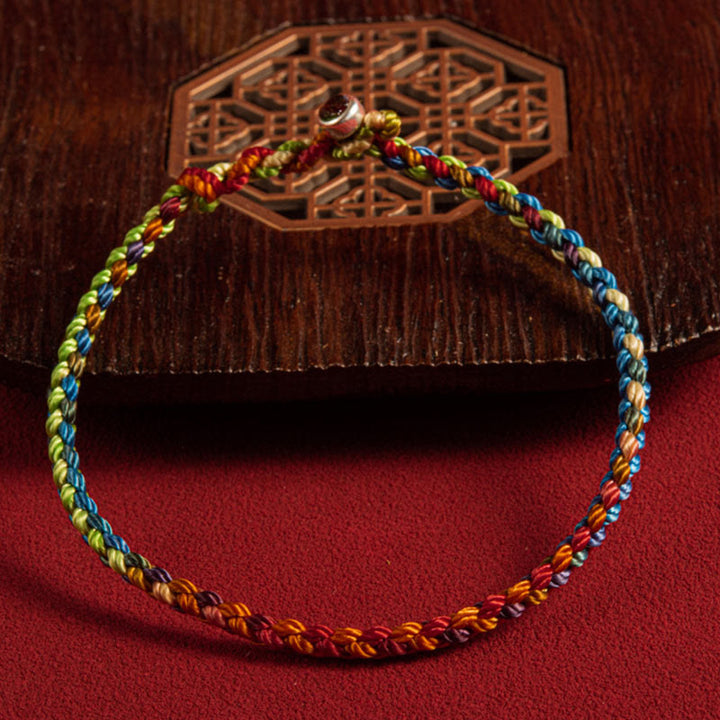 Buddha Stones "May you be blessed with peace and safety in all four seasons" Lucky Multicolored Bracelet - image 8