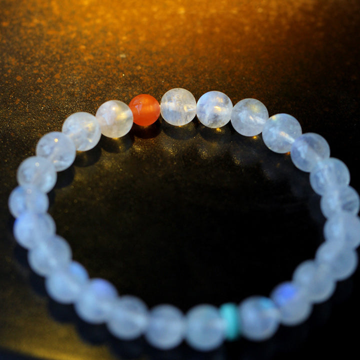 Buddha Stones Moonstone Calm Healing Positive Bracelet - image 10