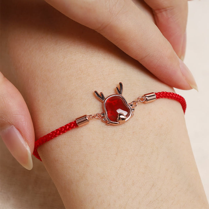 ❗❗❗A Flash Sale- Buddha Stones 925 Sterling Silver Year of the Dragon Natural Red Agate Dragon Attract Fortune Fu Character Strength Bracelet Necklace Pendant Earrings - image 3