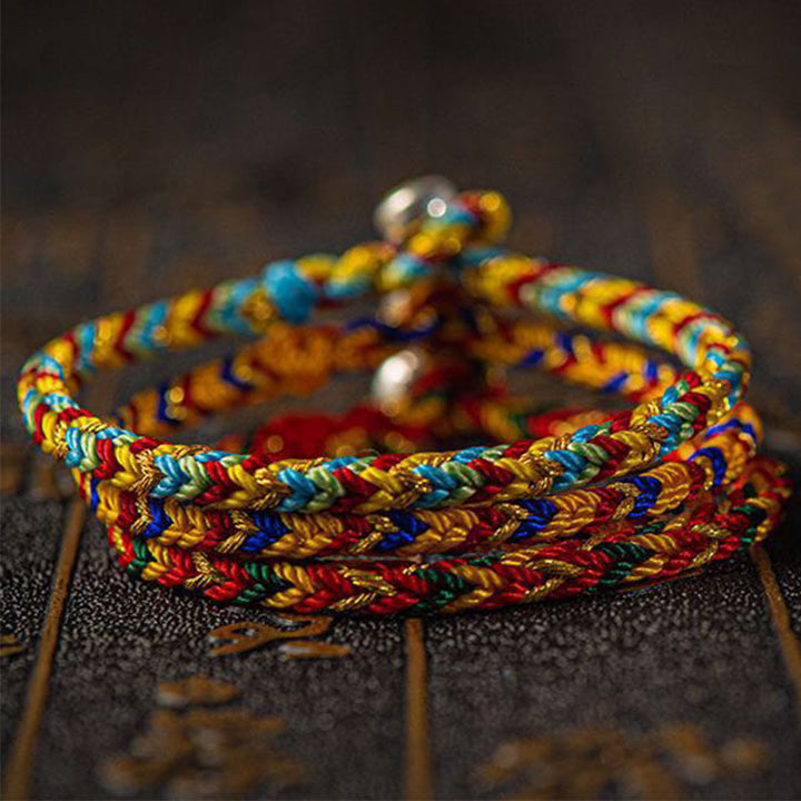 Buddha Stones "May you be good fortune and success" Lucky Multicolored Bracelet - image 2