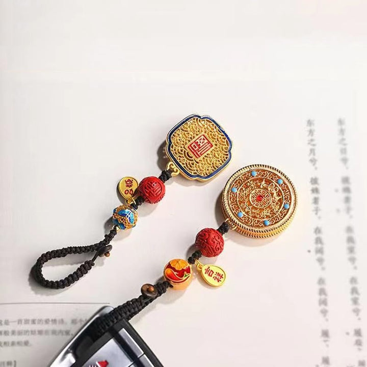 Buddha Stones Fu Character Blessing Ruyi Charm Key Chain - image 18
