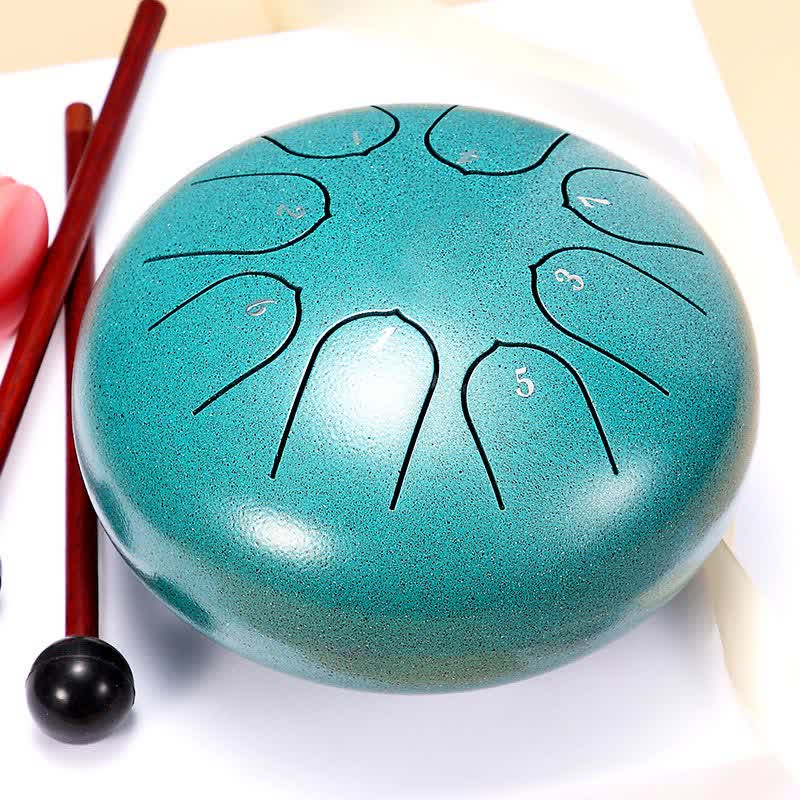 Steel Tongue Drum Sound Healing Meditation Yoga Drum Kit - Green - image 0