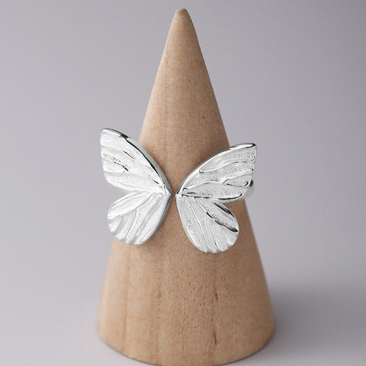 Buddha Stones 925 Sterling Silver Butterfly Love Freedom Ring - image 6