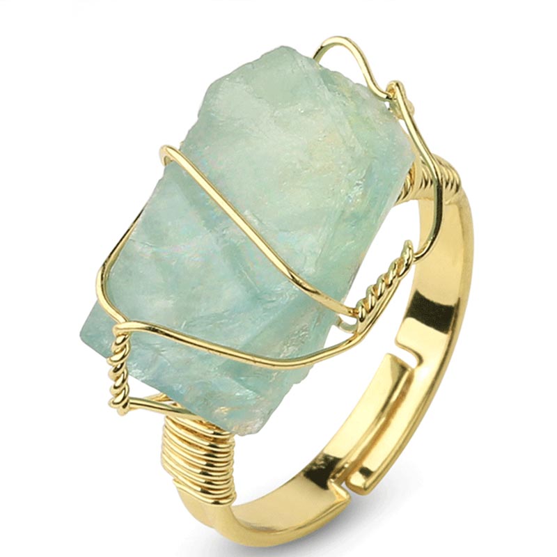 Buddha Stones Natural Crystal Gemstone Amethyst Adjustable Ring - image 5