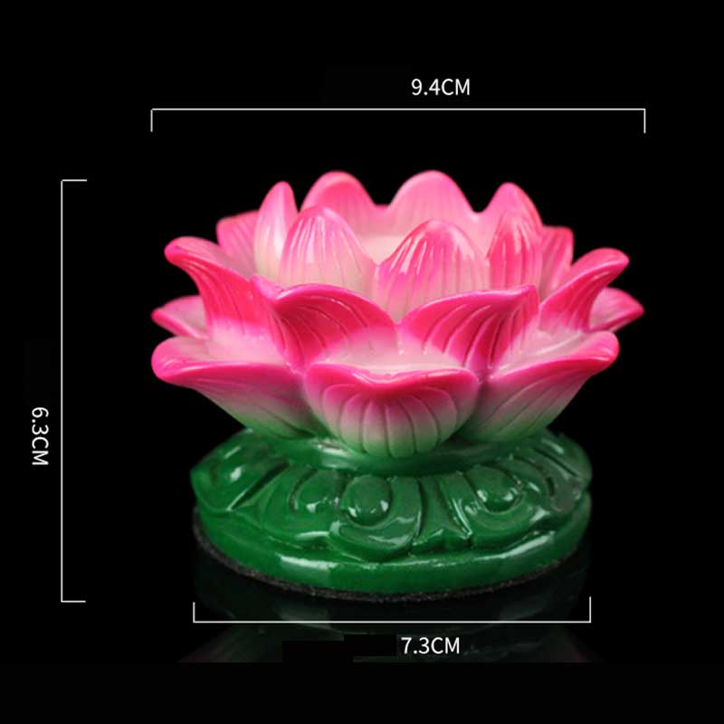 Buddha Stones Meditation Prayer Altar Lotus Flower Candle Holder Buddhist Temple Rituals Use Items - Lotus Candle Holder - image 2