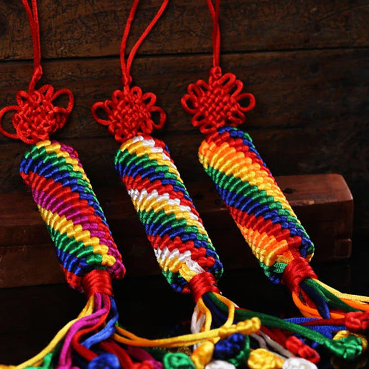 Buddha Stones Tibetan Blessing Lucky Vajra Knot Decoration - image 8
