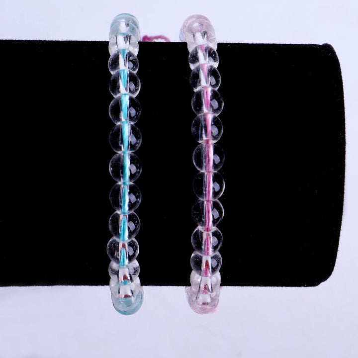 Buddha Stones Handmade Glass Beads Braided String Adjustable Bracelet - image 9