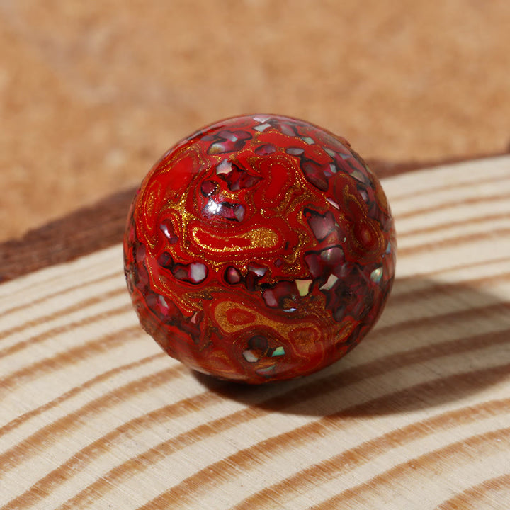 Buddha Stones Natural Multicolored Lacquer Beads Calm Bracelet - image 9