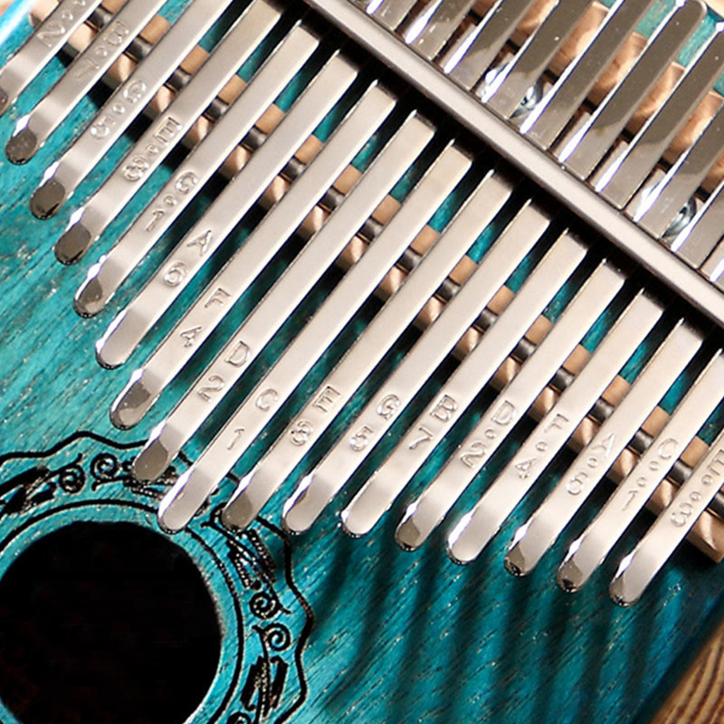Buddha Stones Kalimba 17 Keys Thumb Piano Mahogany Wood Acacia Walnut Portable Finger Piano - image 7