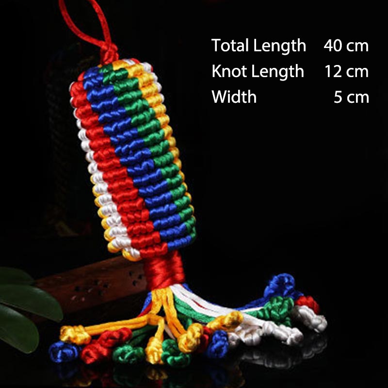 Buddha Stones Tibetan Blessing Lucky Vajra Knot Decoration - 1 - image 1