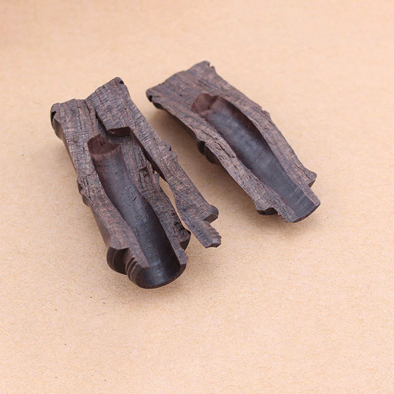 Buddha Stones Ebony Wood Bamboo Pattern Ghau Prayer Box Peace Necklace Pendant - image 10