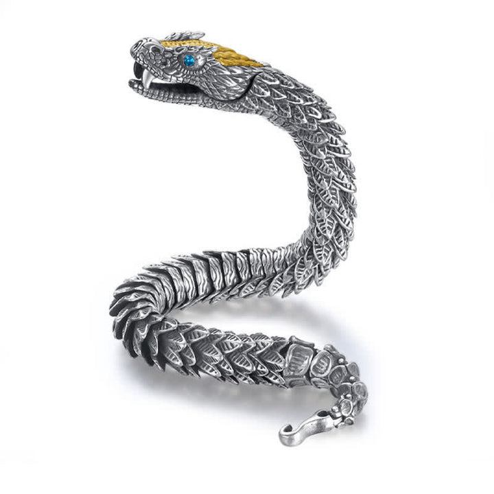 Buddha Stones Dragon Snake Handmade Amulet Protection Chain Bracelet - image 5