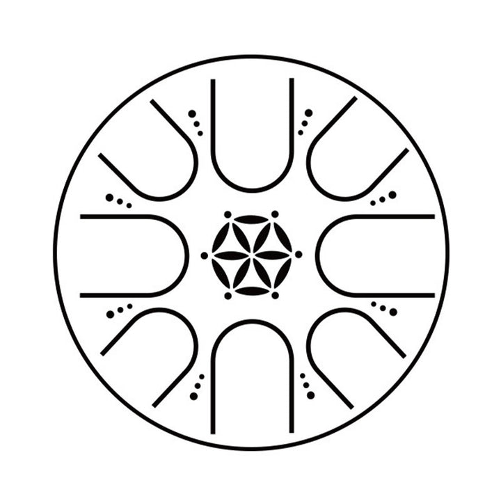 Buddha Stones Steel Tongue Drum Sound Healing Meditation Yoga Drum Kit 8 Note 5 Inch With Carry Bag - image 6