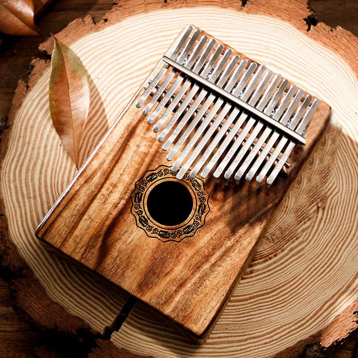 Buddha Stones Kalimba 17 Keys Thumb Piano Mahogany Wood Acacia Walnut Portable Finger Piano - 17 Keys Beige(Acacia) - image 12