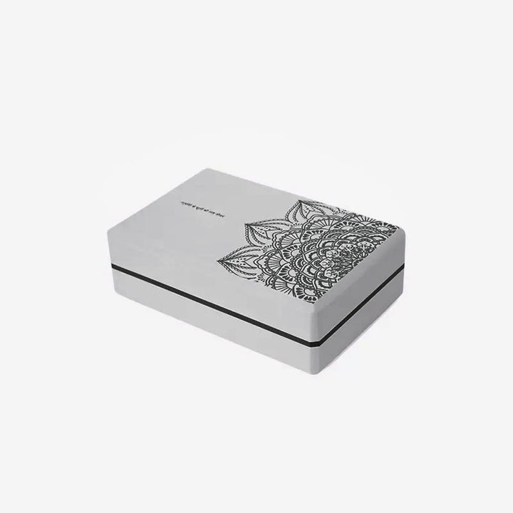 Buddha Stones Tibetan Mandala Mindful Soft Non-Slip Foam Yoga Block - Gray Mandala - image 10