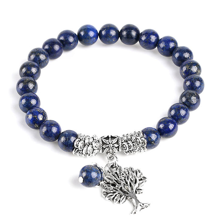Buddha Stones Natural Gemstone Tree of Life Lucky Charm Stretch Bracelet - image 46