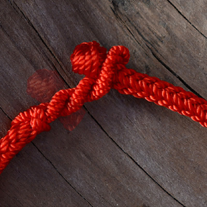 Buddha Stones Handmade Simple Design Chinese Knotting Luck Strength Braid String Bracelet - image 16