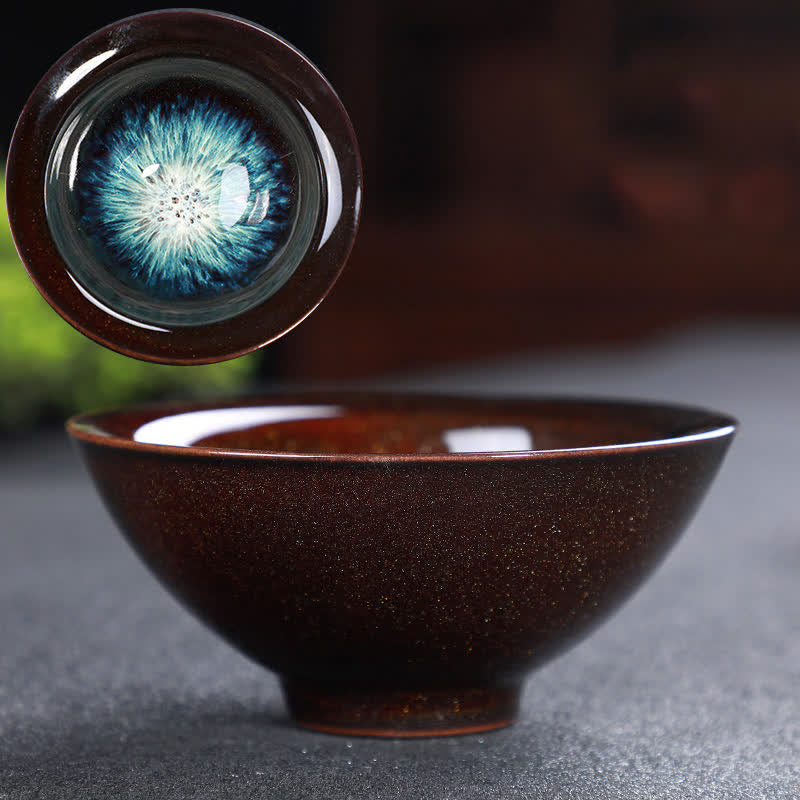 Buddha Stones Colorful Ceramic Teacup Home Office Tea Cups - Maroon&Blue - image 66