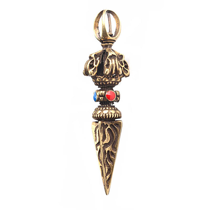 Buddha Stones Pentagram Eye of God Feather Hamsa Copper Healing Necklace Pendant Pendulum - image 17