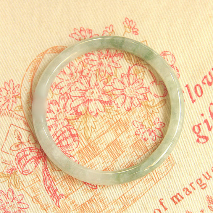 Buddha Stones Natural Jade Peace Healing Bangle Bracelet - image 5
