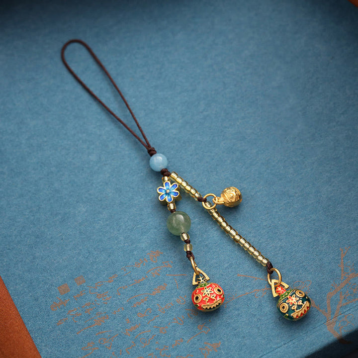 Gold Swallowing Beast Family Luck Key Chain - image 3