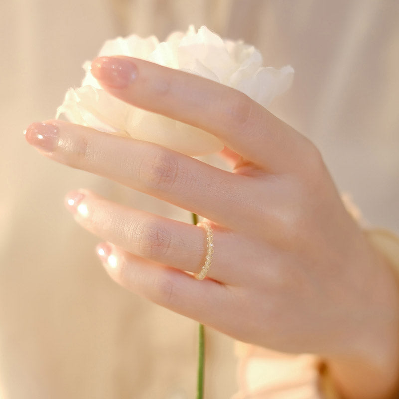 Buddha Stones Natural Citrine Happiness Prosperity Ring - image 1